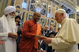 Representantes del budismo y del hinduismo saludan a Benedicto XVI
