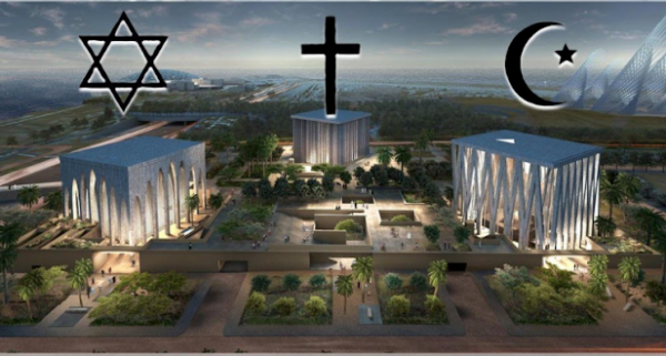 La Casa de la Familia Abrahamica, construida en Abu Dhabi e inaugurada en febrero de 2023. Incluye la “Mezquita Imam AlTayeb”, “la iglesia de San Francisco” y la “Sinagoga Moses Ben Maimon”. Fue inspirada en el  Documento de Fraternidad Humana, suscrito por Francisco y el Gran Imam Ahmed el-Tayeb de al-Azhar en 2019