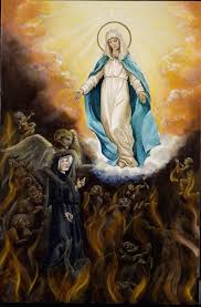 Yo soy, le dice la Santísima Virgen, la Madre de todos los que están en el Purgatorio; mis oraciones suavizan los castigos que se les infligen por sus faltas. ¿No soy yo el Consuelo de los Afligidos?