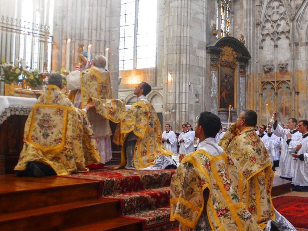 Si analizamos todo lo que gira en torno a la misa postconcilio Vaticano II (la misa modernista), hay sacerdotes que no creen en la presencia real de Jesús en la Eucaristía y administran la comunión en la mano y de pie; además, delegan tan vital función a laicos, que denominan “ministros de la eucaristía”, cuyas manos, por supuesto, no han sido consagradas.